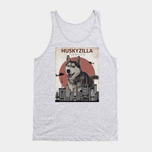 Huskyzilla - Giant Siberian Husky Dog Tank Top